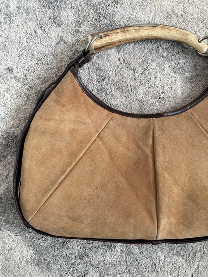 Yves Saint Laurent FW2002 suede Mombasa bag
