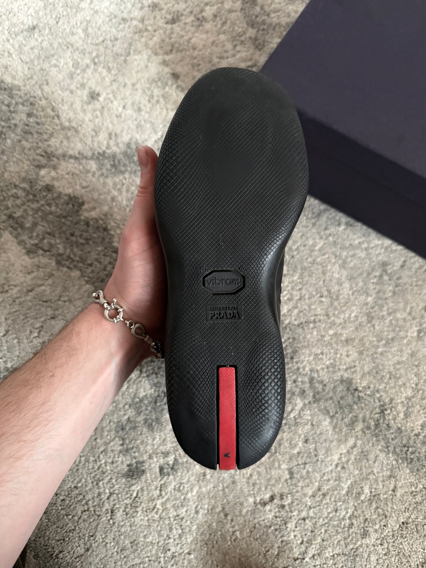 Prada SS1999 leather mid trainers