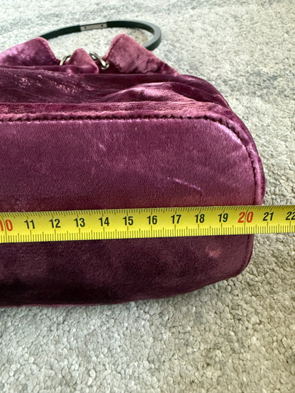 Gucci FW1999 velvet mini bucket bag