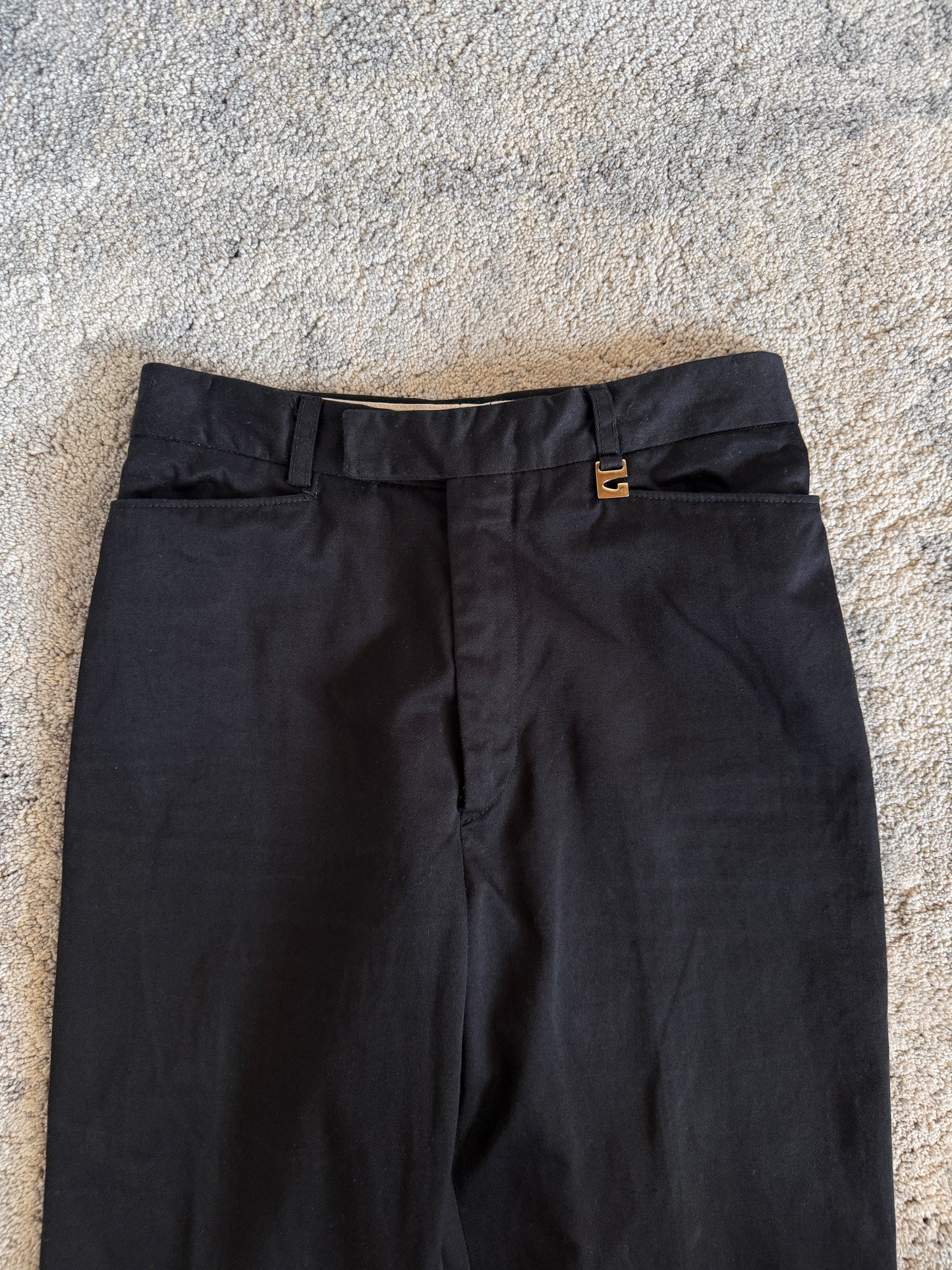 Gucci 1997 cotton flared pants by Tom Ford