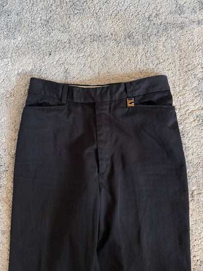 Gucci 1997 cotton flared pants by Tom Ford