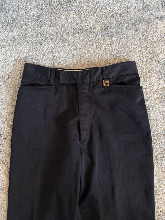 Gucci 1997 cotton flared pants by Tom Ford
