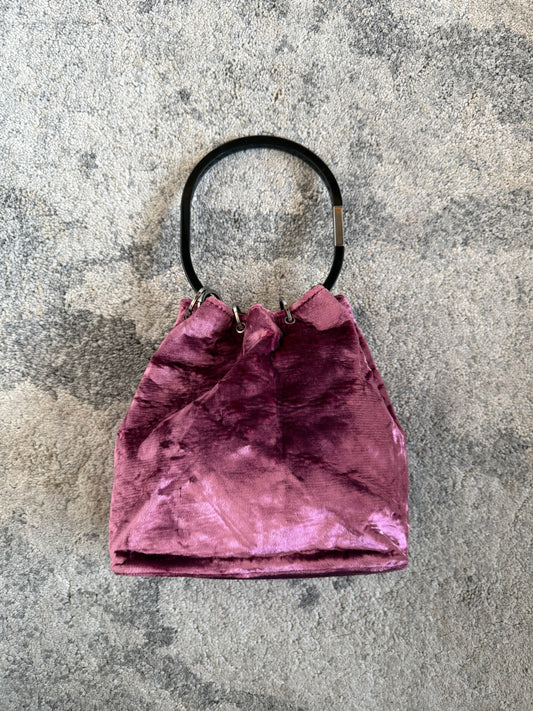 Gucci FW1999 velvet mini bucket bag