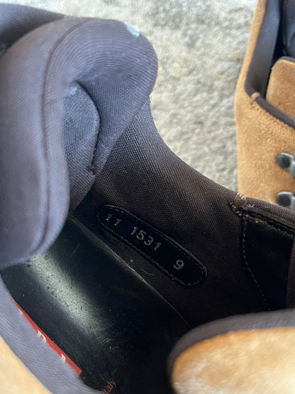 Prada FW1999 suede hiking shoes