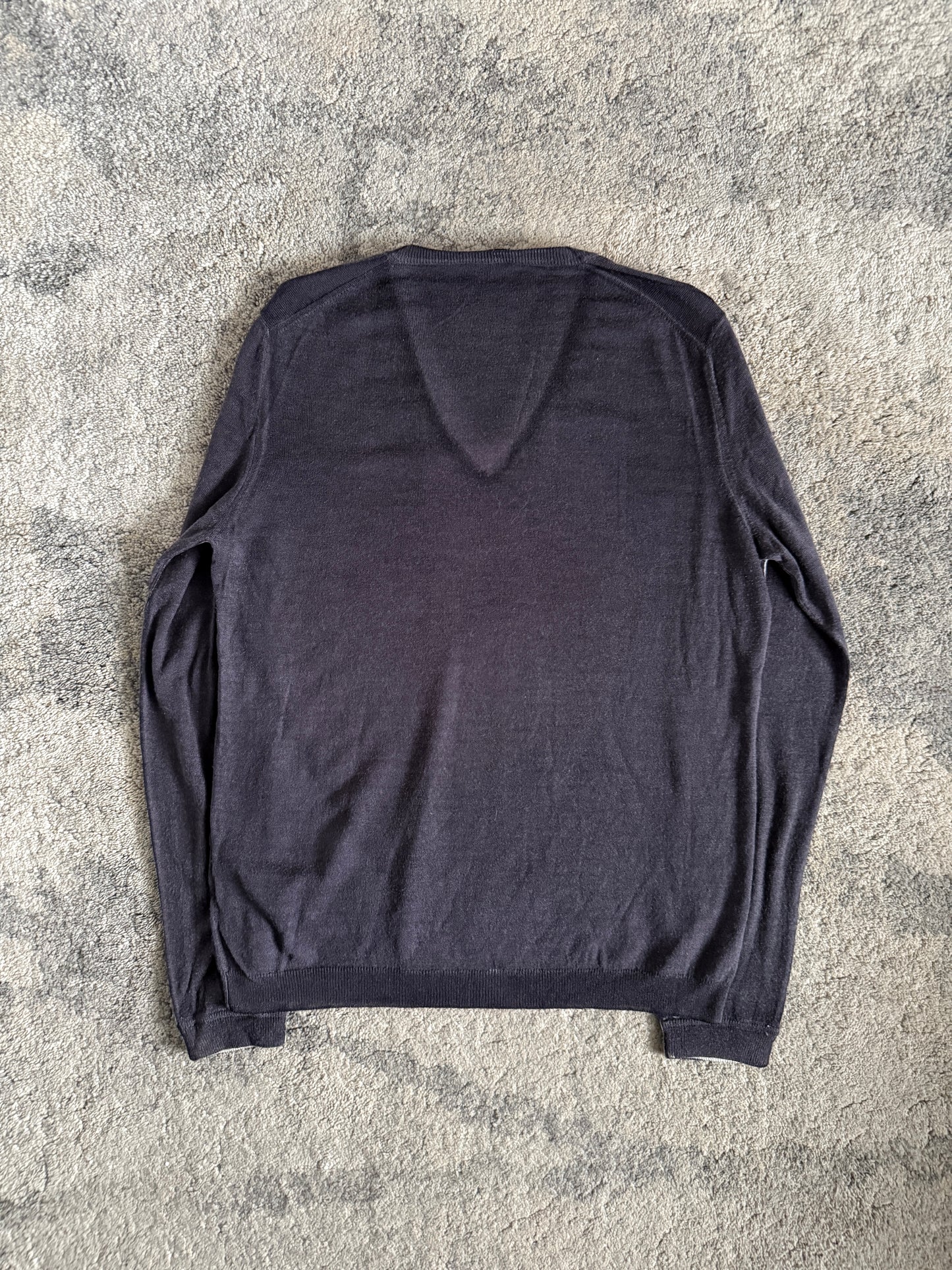 Prada SS2006 dye wool & cashmere V sweater