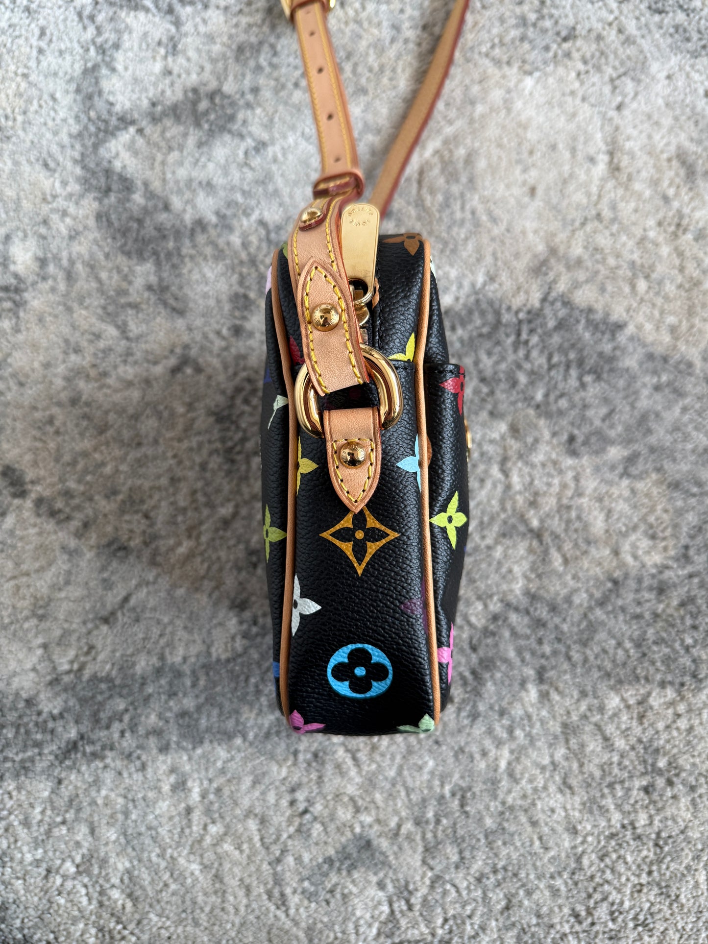 Louis Vuitton SS2003 leather crossbody bag by Takashi Murakami