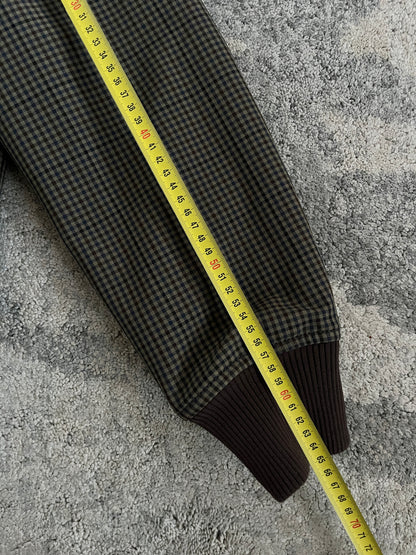 Prada FW2000 tartan nylon bomber