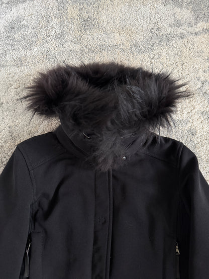 Prada FW2000 nylon with removable fur collar