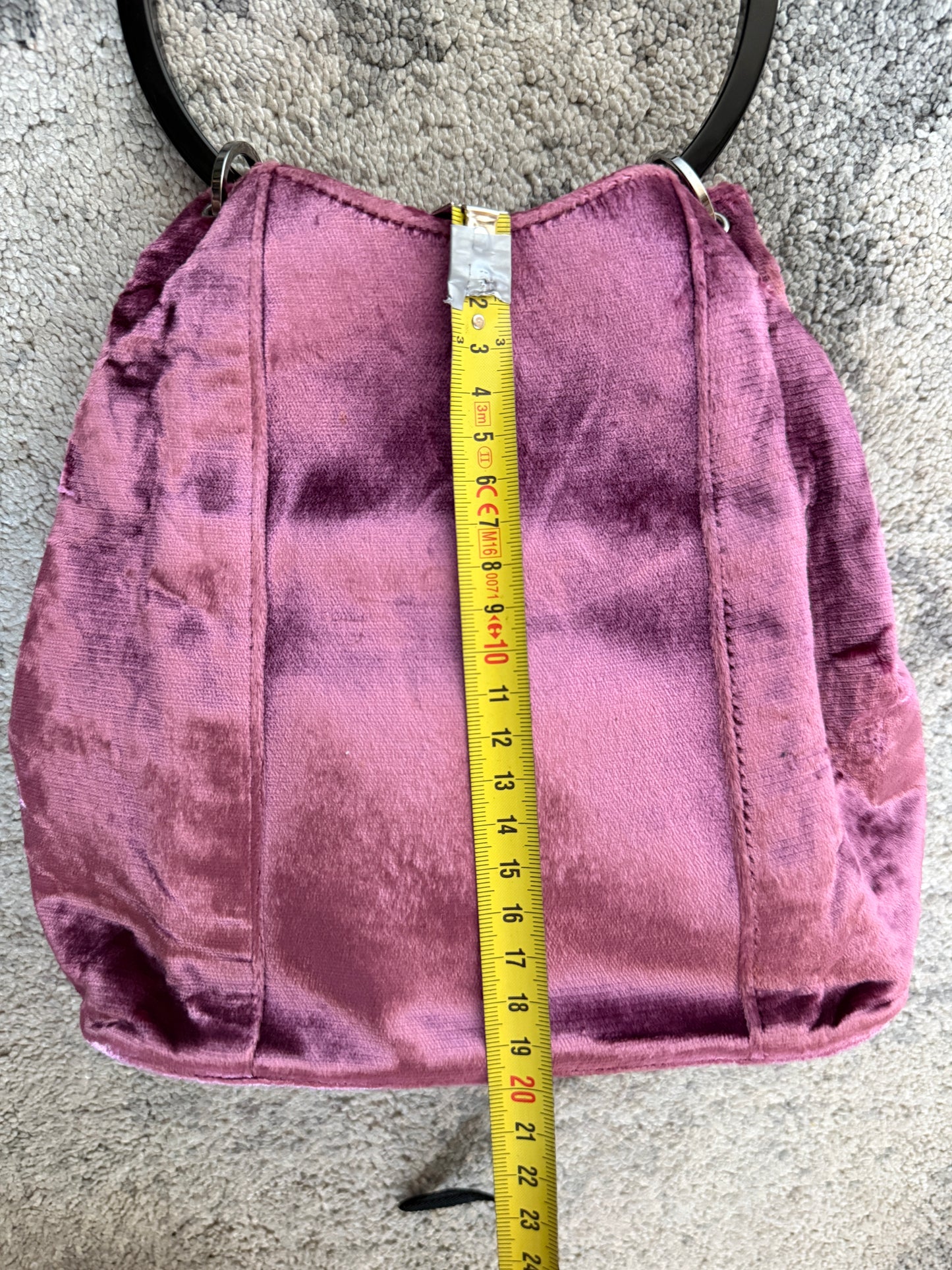 Gucci FW1999 velvet mini bucket bag