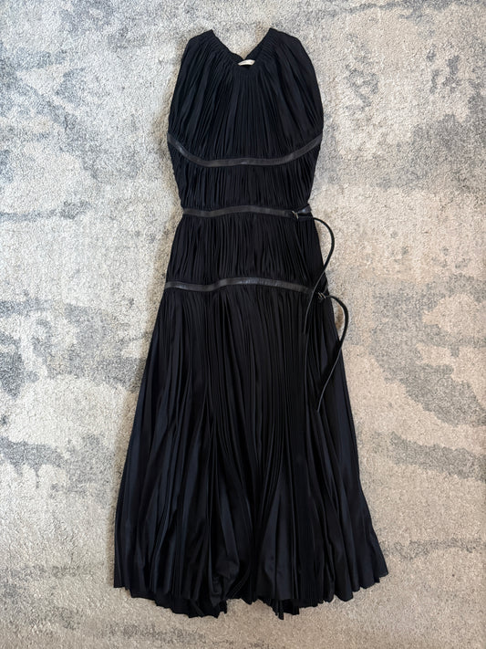 Prada FW2002 silk pleated dress