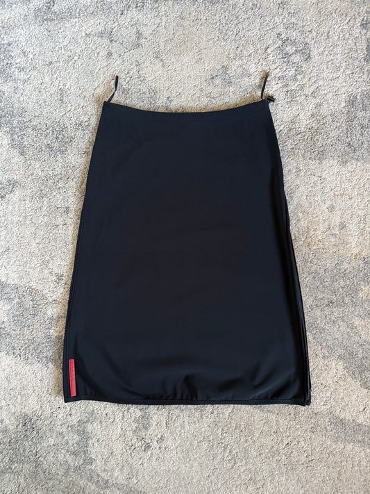 Prada 1999 nylon zip skirt