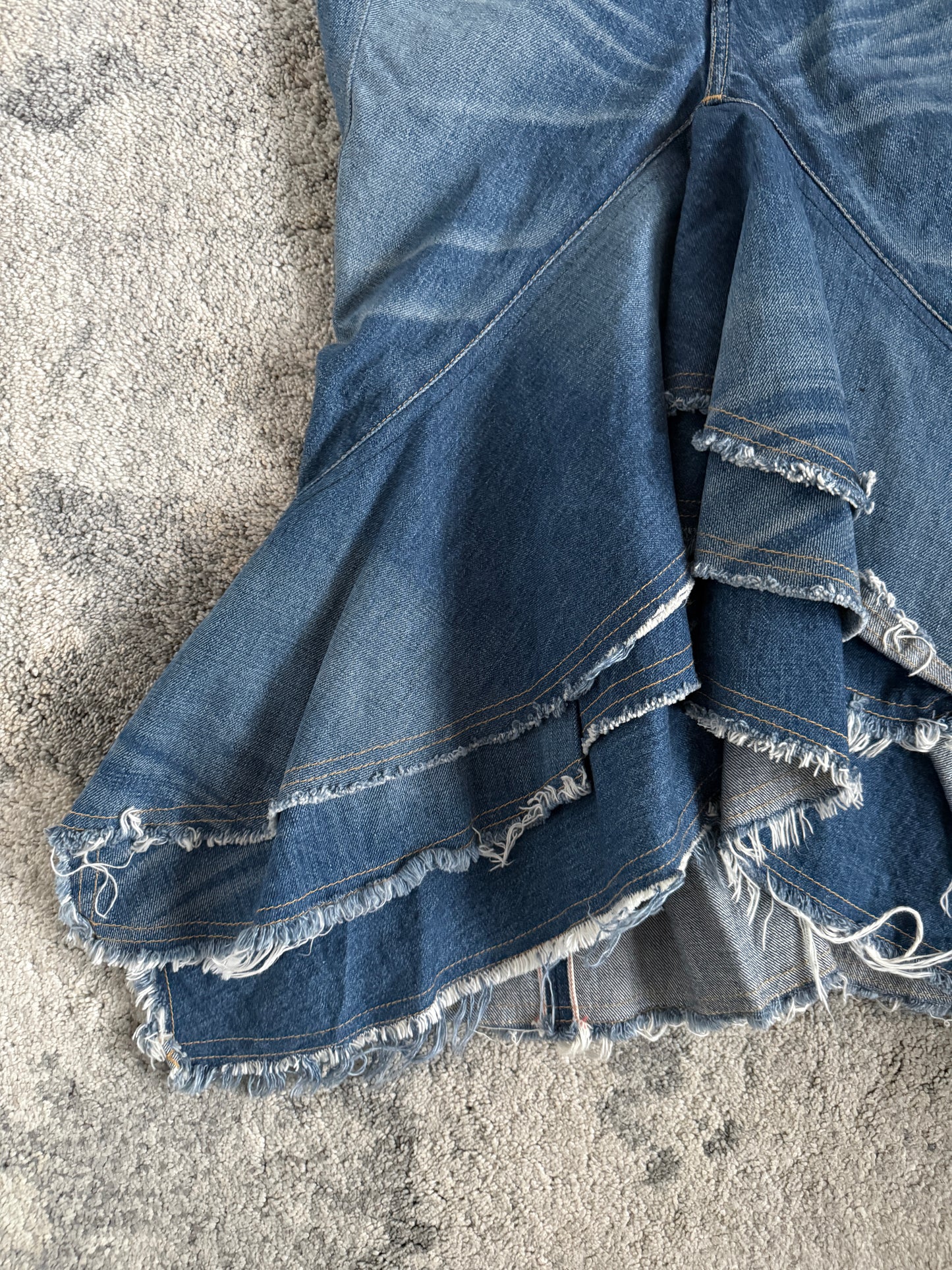 Junya Watanabe SS2009 reconstructed denim skirt