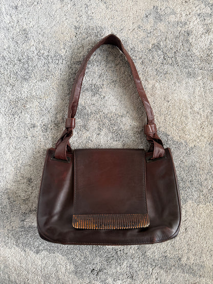 Gucci FW2002 leather shoulder bag