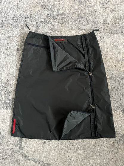 Prada FW1999 padded nylon skirt
