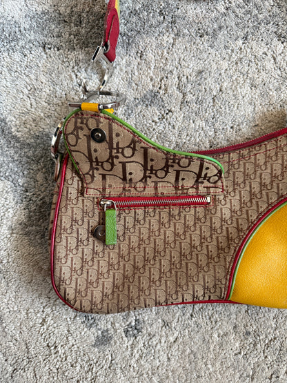 Dior SS2004 rasta monogram bag