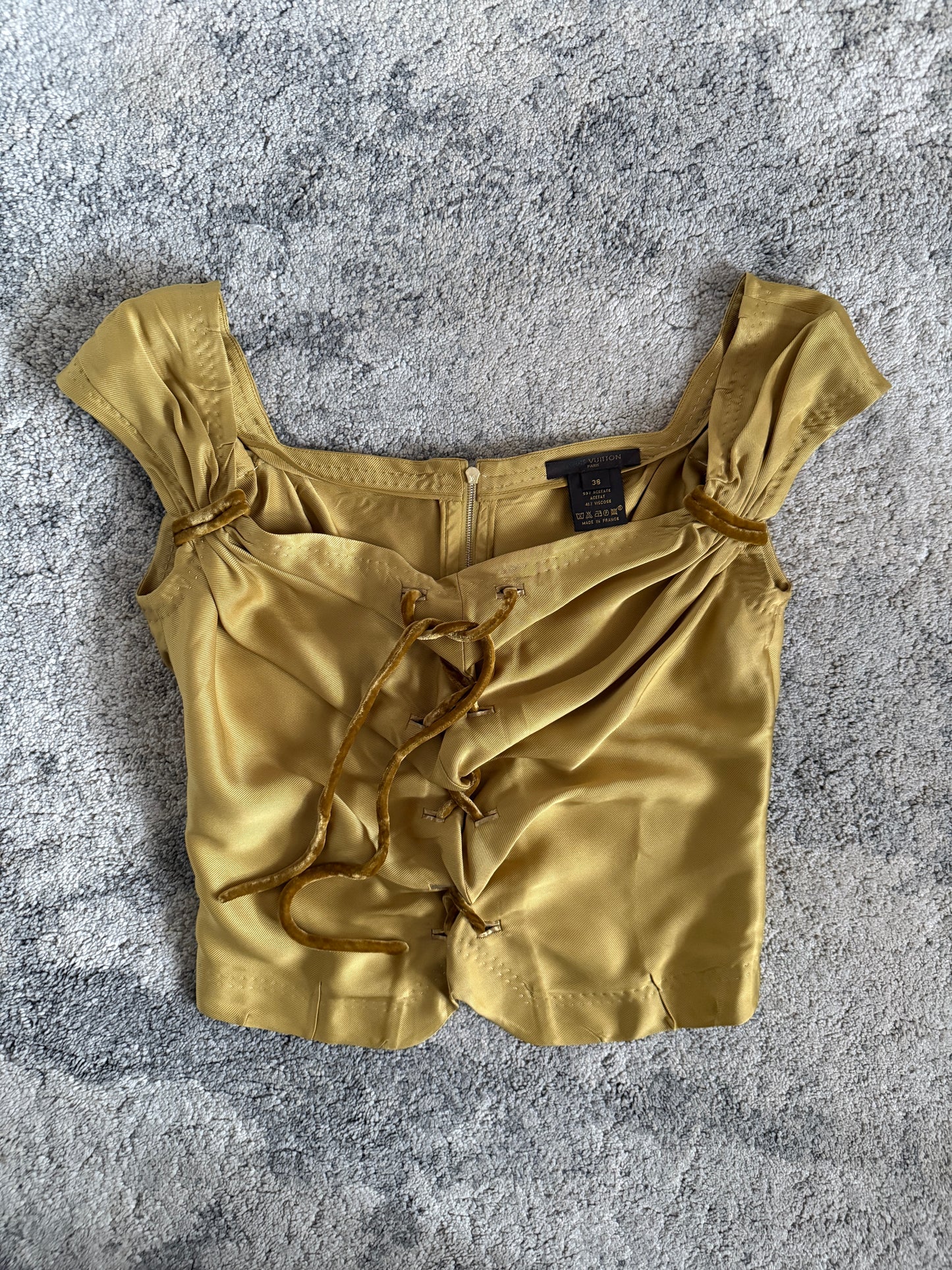 Louis Vuitton SS2004 acetate & viscose top