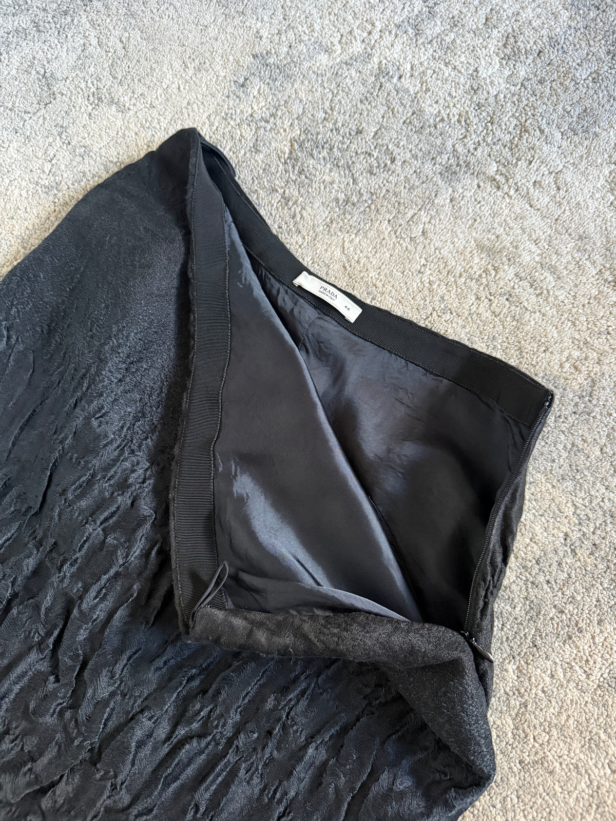 Prada FW2007 textured skirt