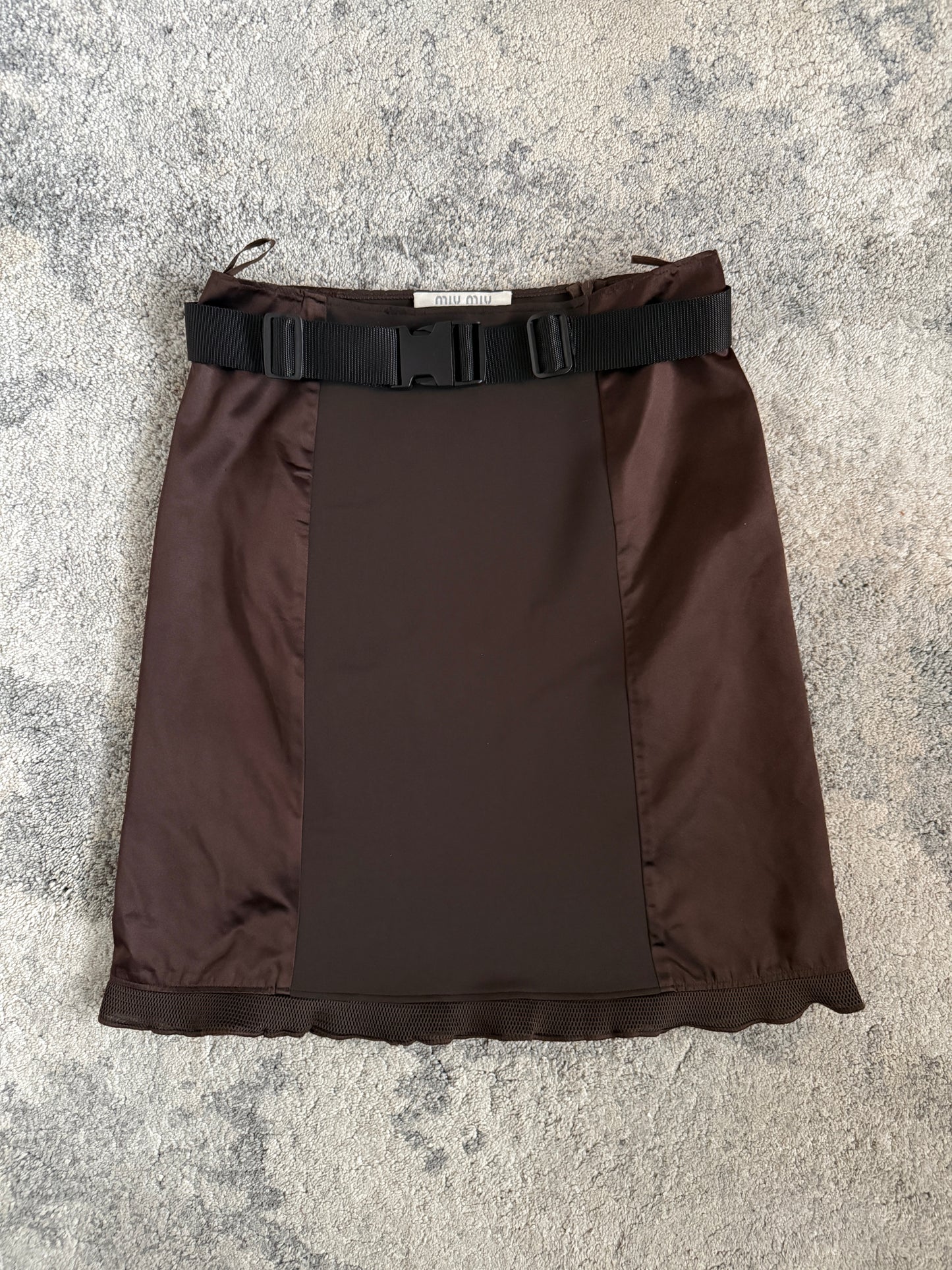 Miu Miu FW1999 buckle skirt