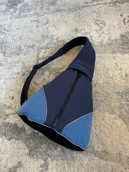 Miu Miu 1999 nylon chest rig backpack