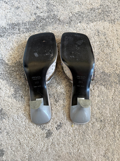 Prada SS2000 sequins mules heels
