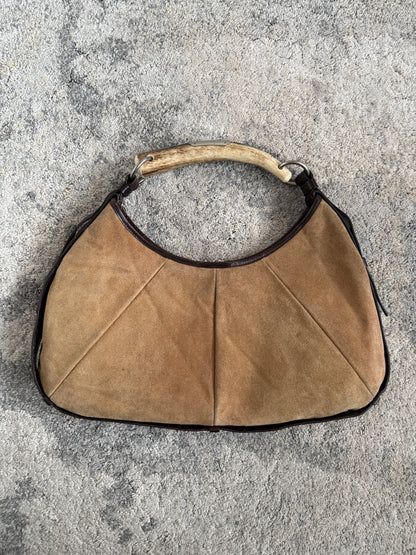 Yves Saint Laurent FW2002 suede Mombasa bag