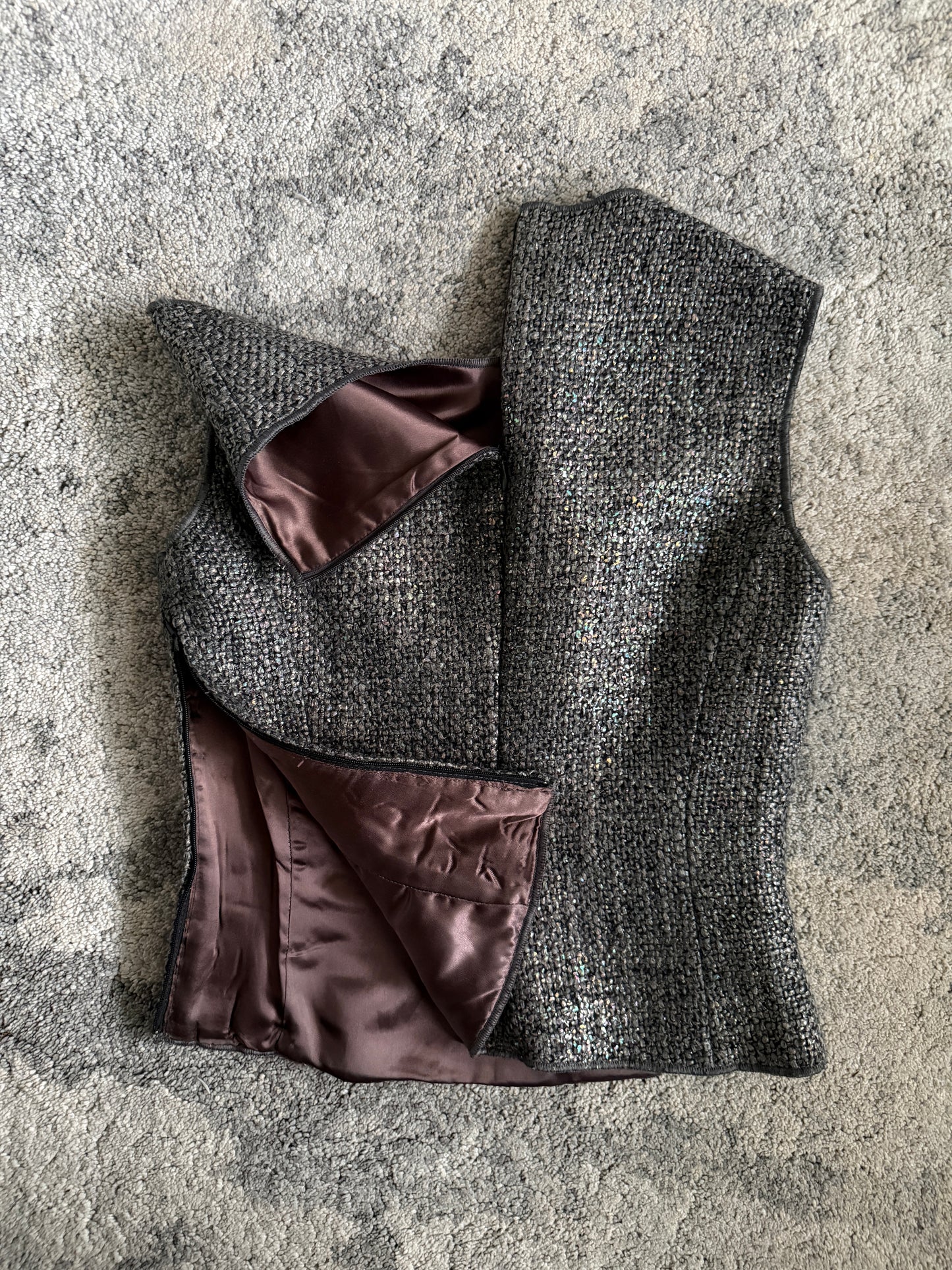 Miu Miu FW1998 wool iridescent top