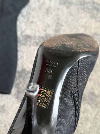 Gucci 2000’s monogram heels boots