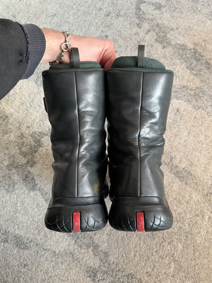 Prada FW1999 leather combat boots