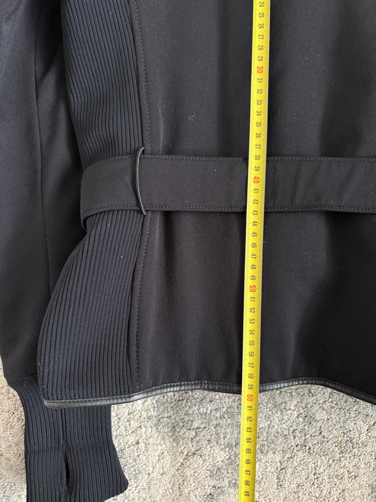 Prada FW2000 nylon with removable fur collar