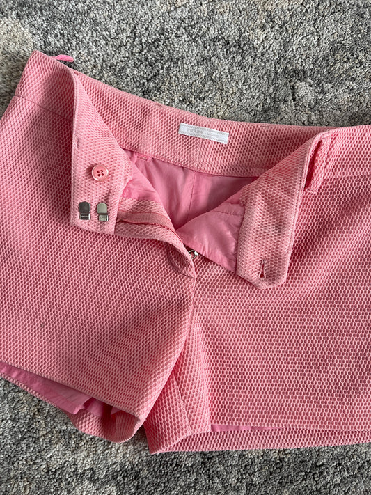 Prada 2010 nylon mesh mini short
