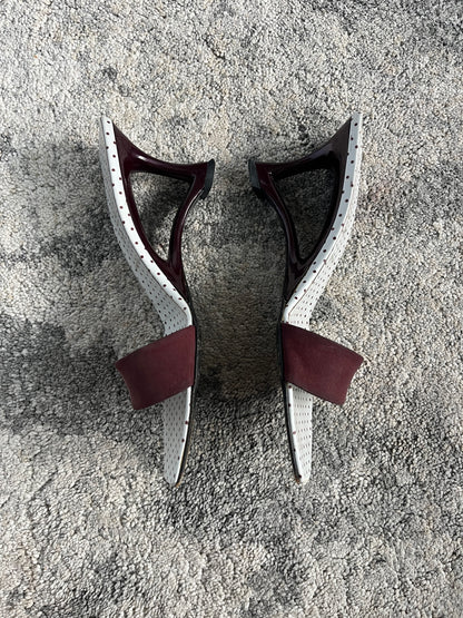 Prada SS2000 lipstick mules