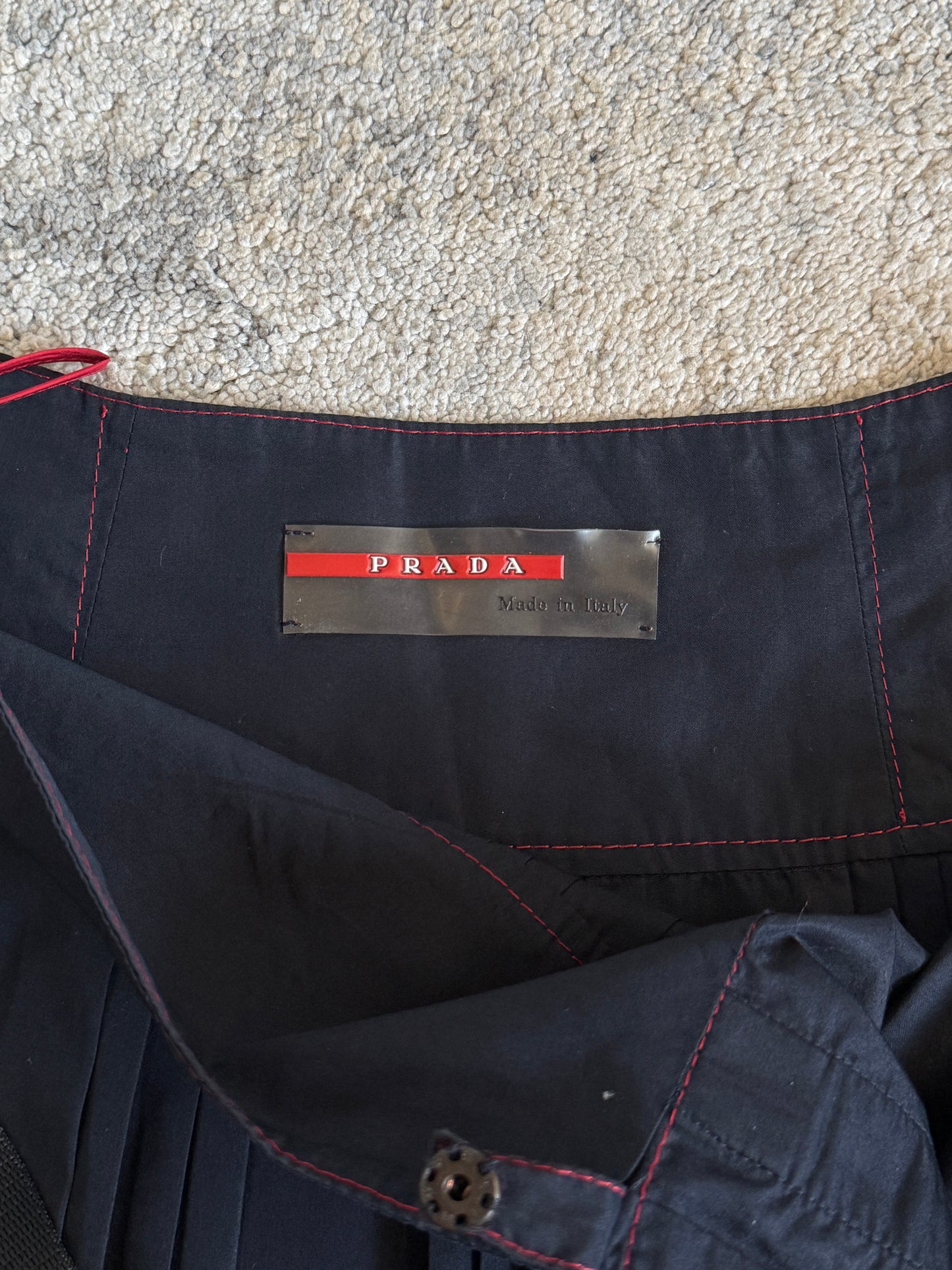Prada 2000’s cotton pleated skirt