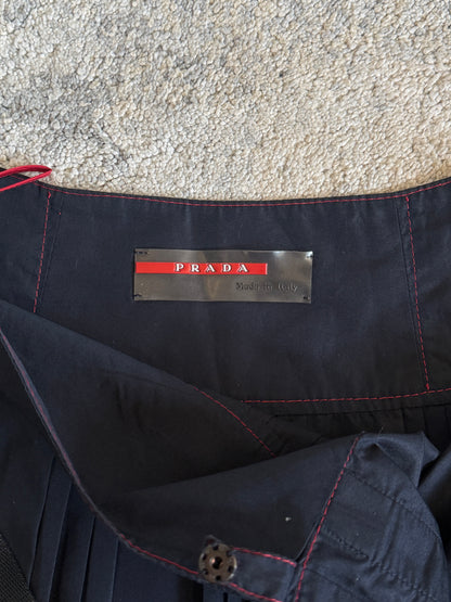 Prada 2000’s cotton pleated skirt