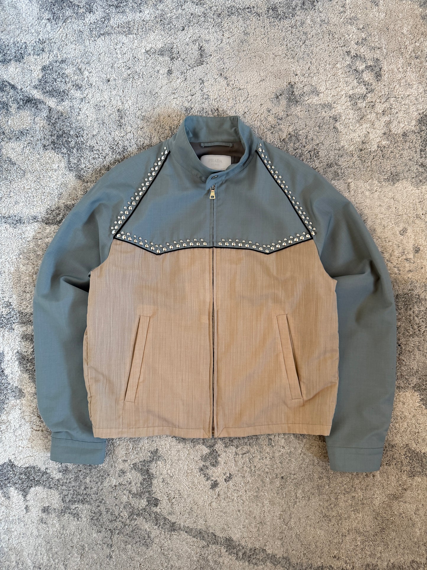 Prada SS2012 wool studded jacket