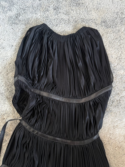 Prada FW2002 silk pleated dress
