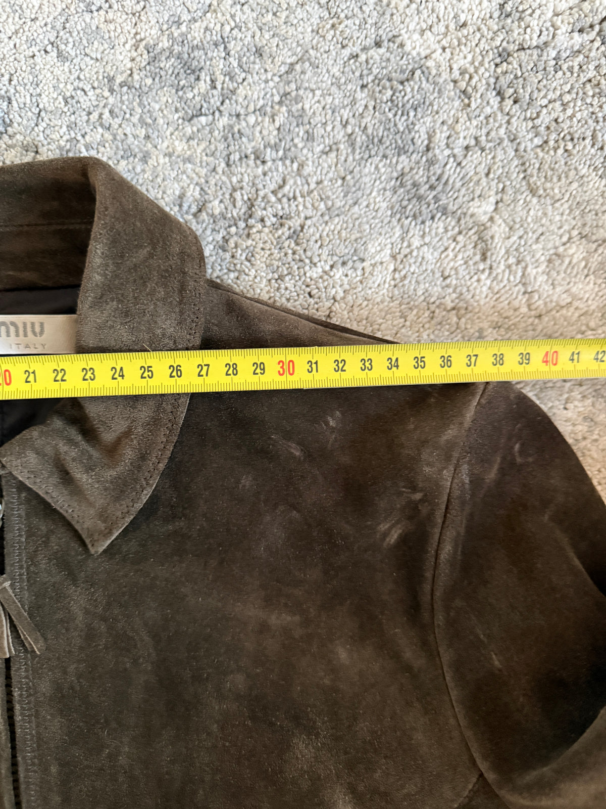Miu Miu FW1999 suede leather jacket