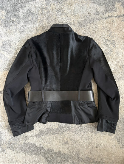 Prada 2000’s pony hair & nylon jacket