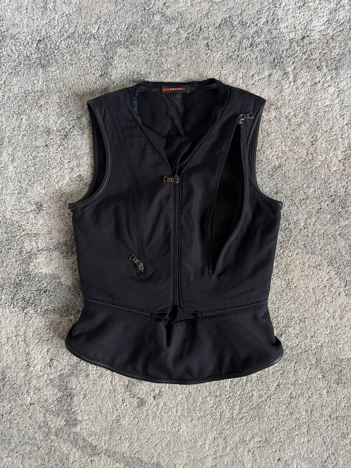 Prada FW1999 nylon & mesh vest