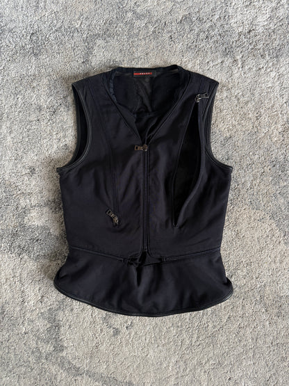 Prada FW1999 nylon & mesh vest