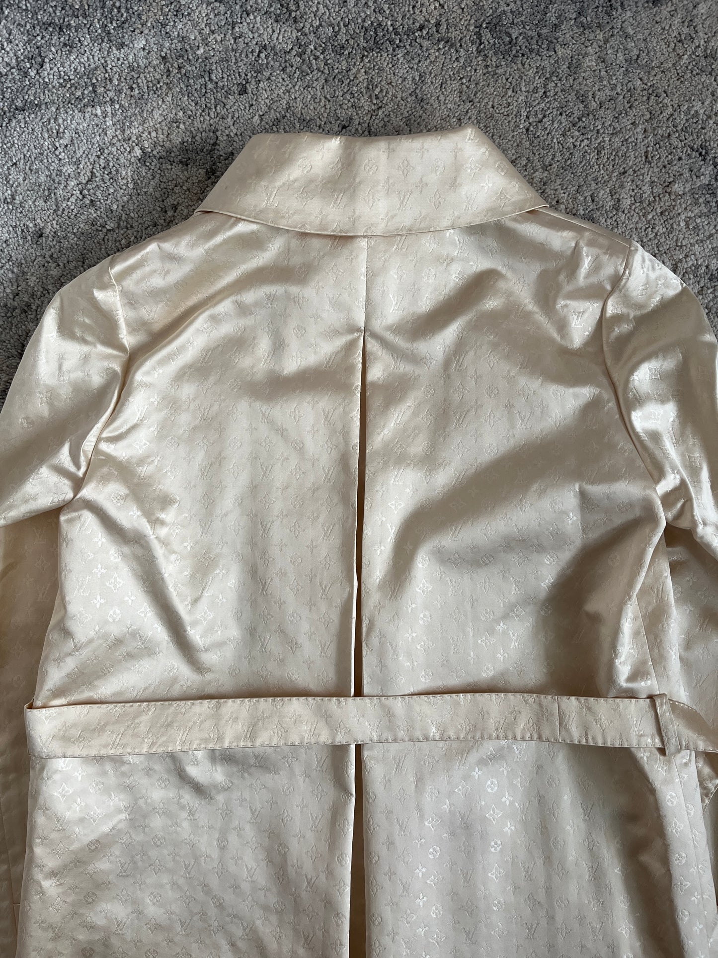 Louis Vuitton 2000’s silk monogram long coat