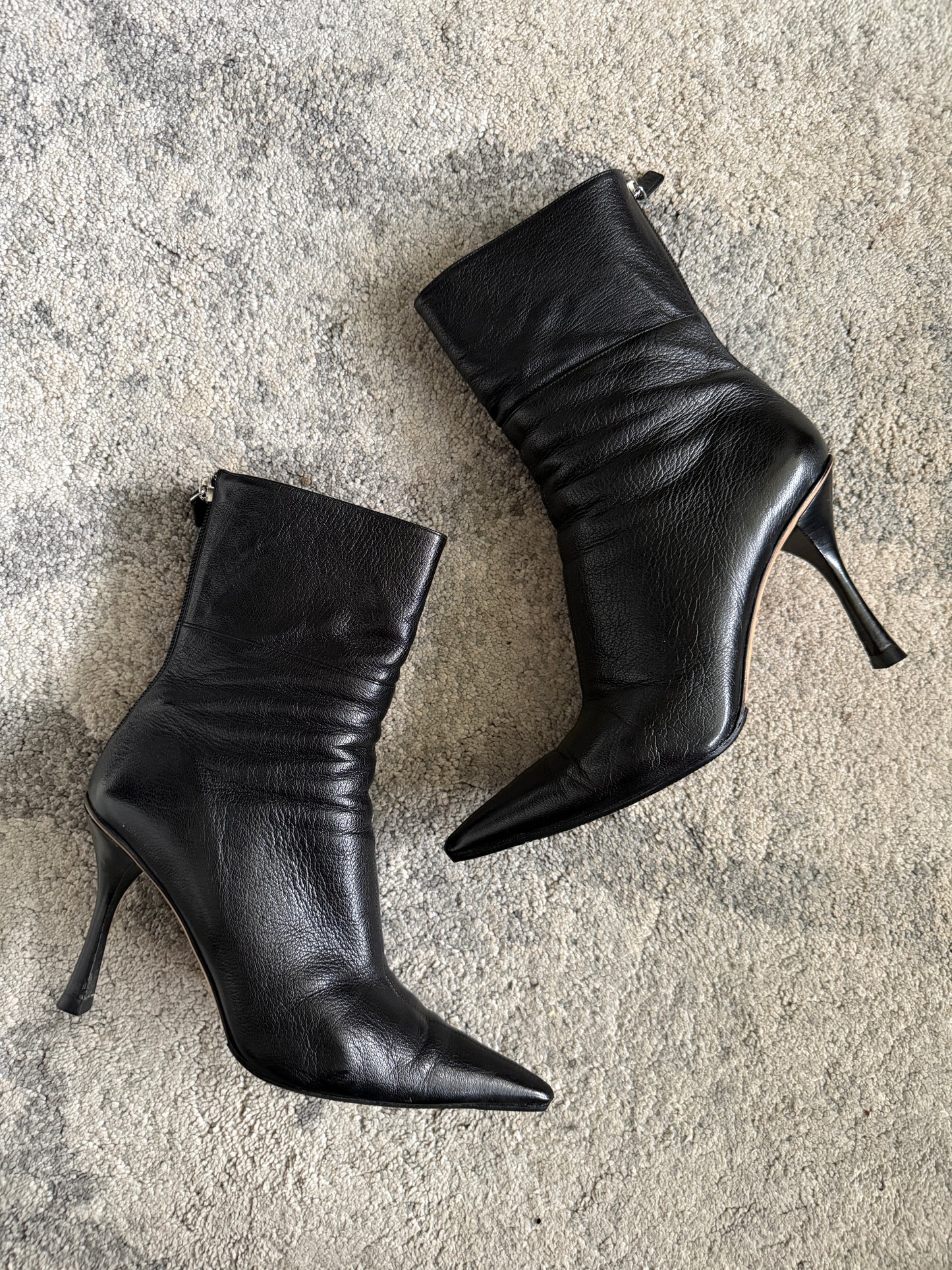 Gucci 2000’s leather heels mid boots
