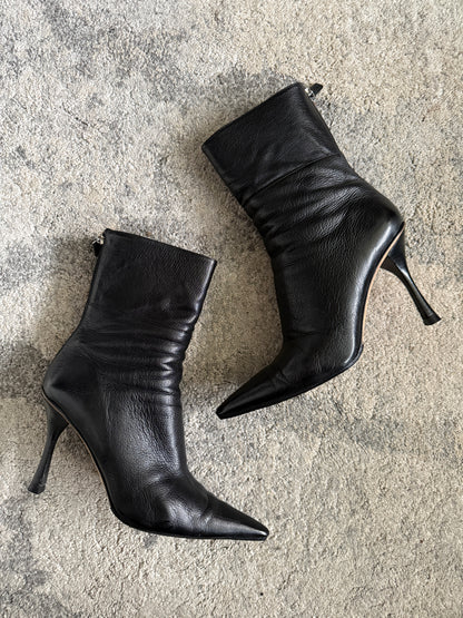 Gucci 2000’s leather heels mid boots