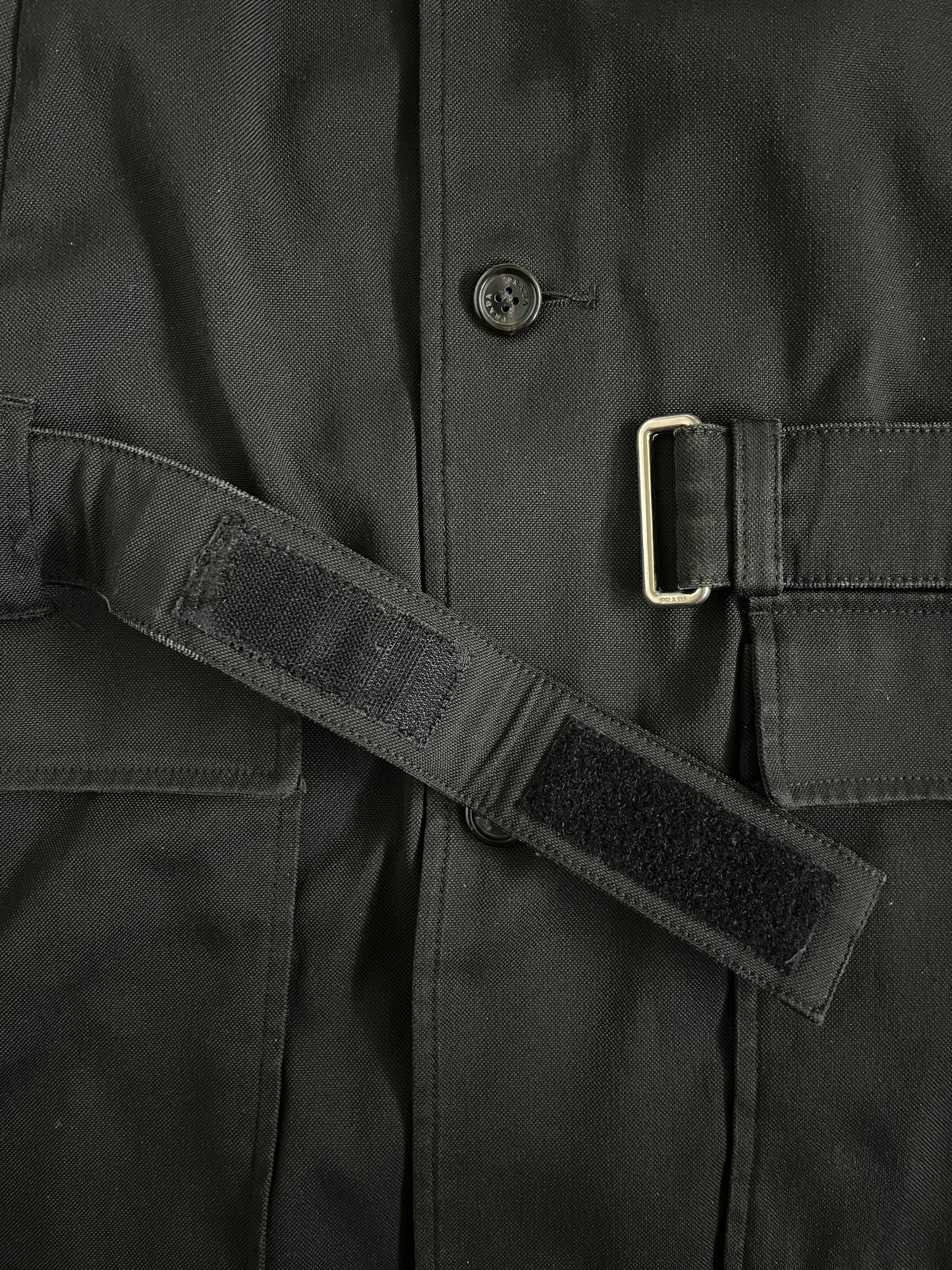 Prada FW1999 heavy nylon long coat