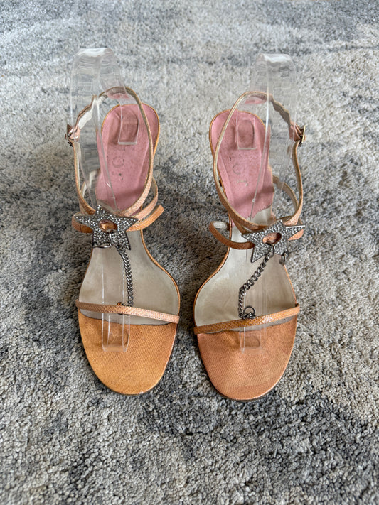 Dior SS2004 Star hardcore leqther heels