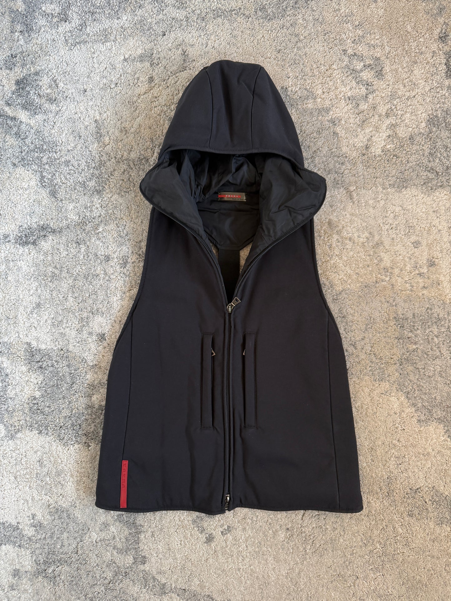 Prada FW1999 ninja hood nylon  vest