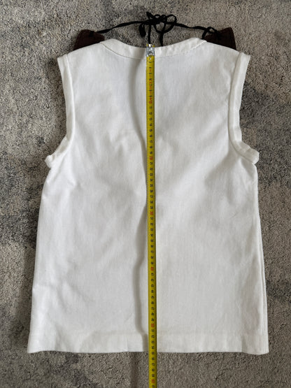 Prada SS2003 embellished collar tank top