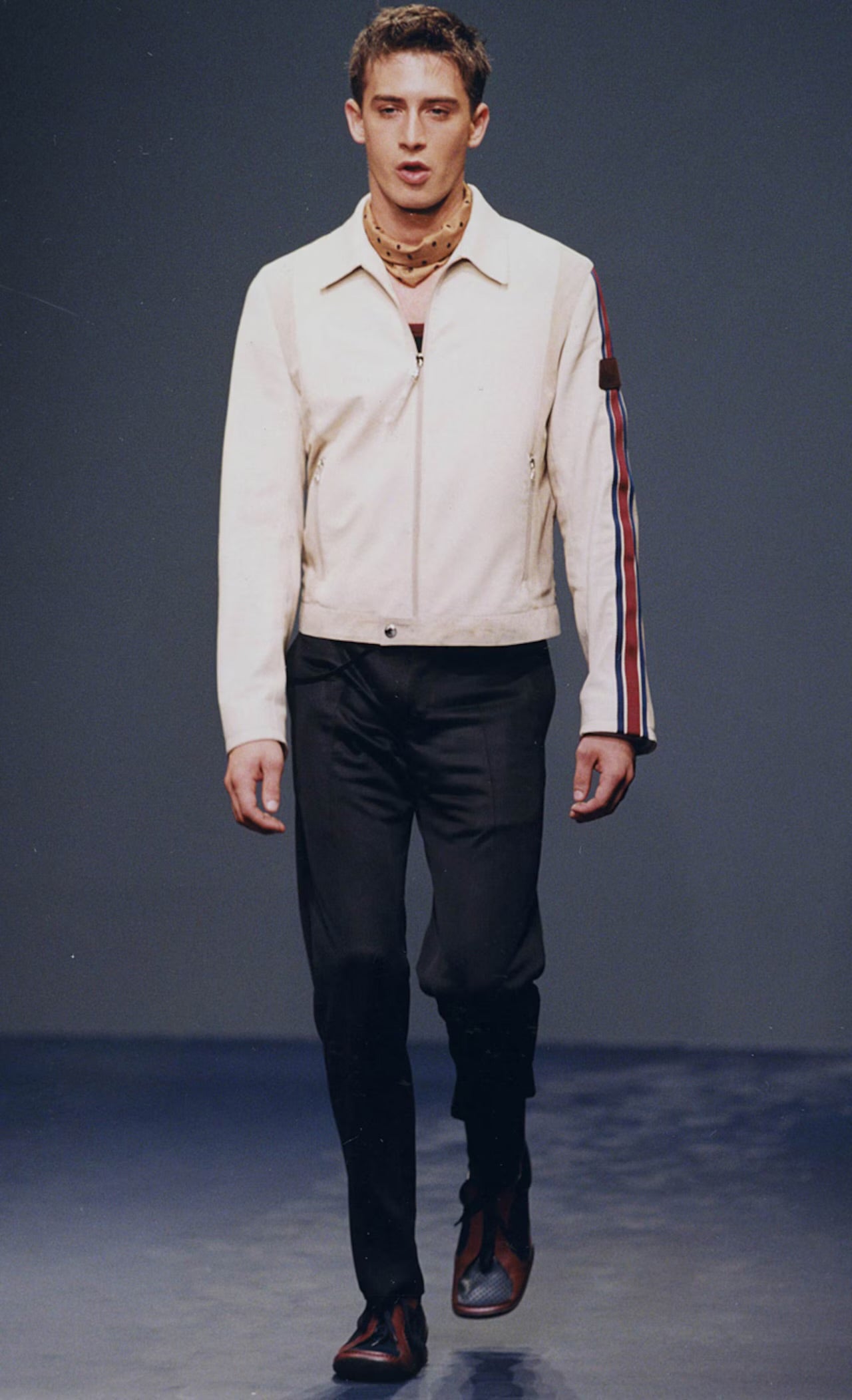 Prada SS2000 nylon strippe jacket