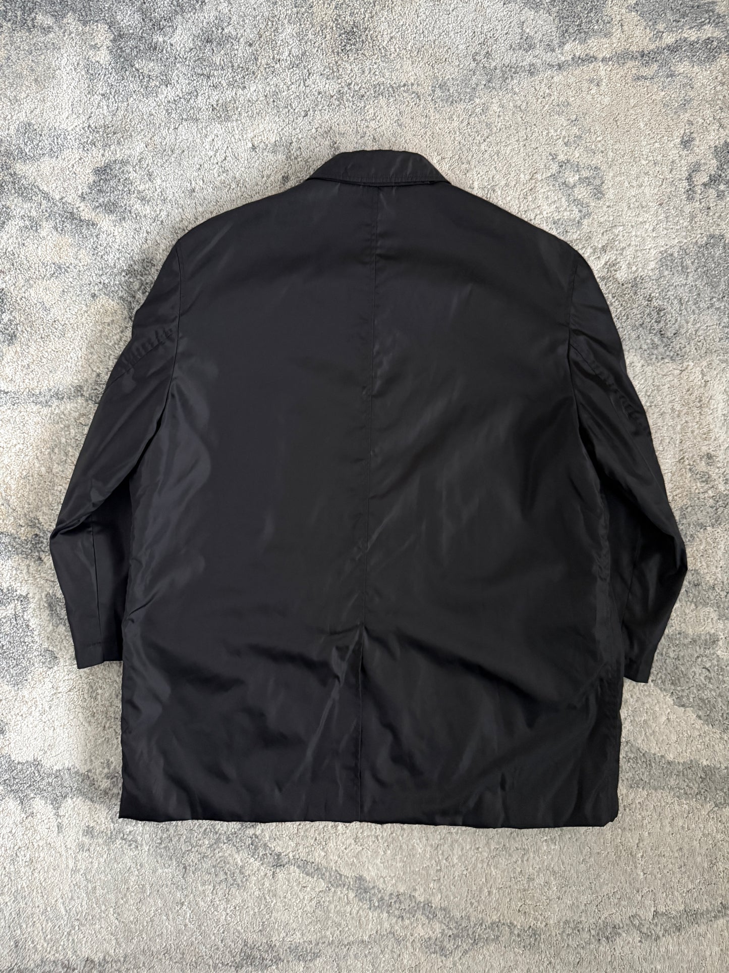 Prada 1998 nylon mid length trench