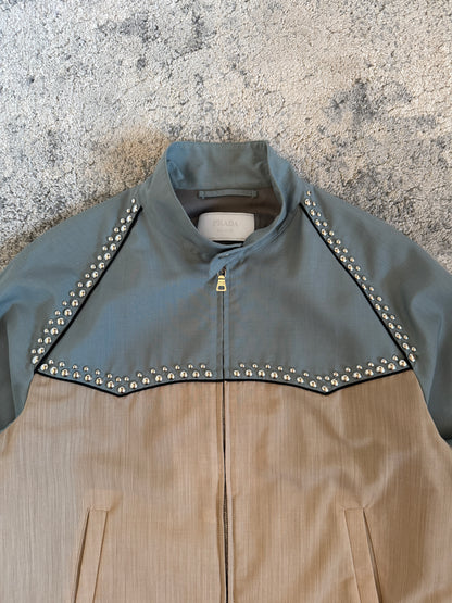 Prada SS2012 wool studded jacket