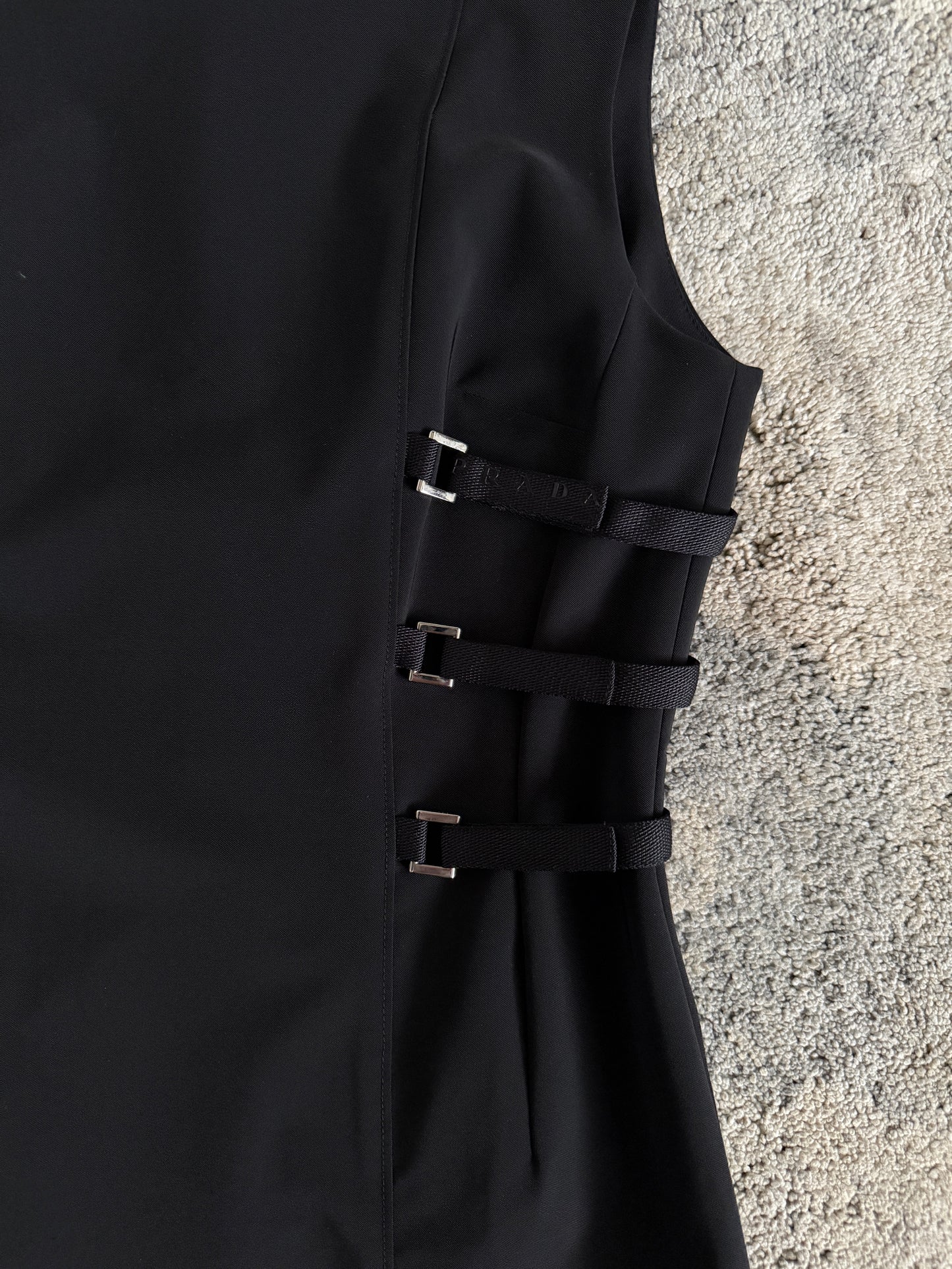 Prada 1999 nylon velcro dress